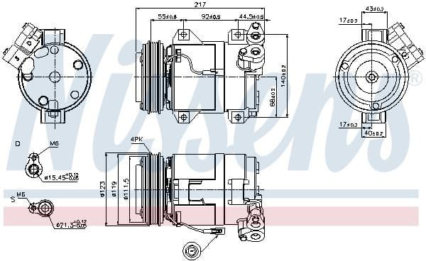 Compressor, air conditioning ** FIRST FIT ** 89519