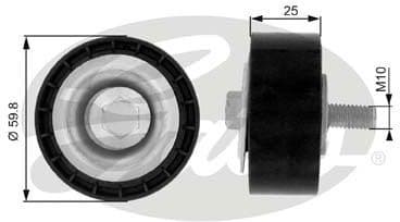Deflection/Guide Pulley, V-ribbed belt DriveAlign™ T36032