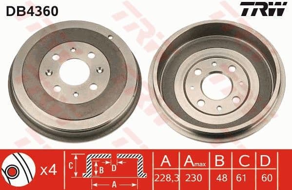 Brake Drum DB4360