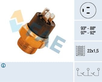 Temperature Switch, radiator fan 37850