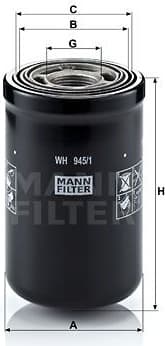 Filter, operating hydraulics WH945/1