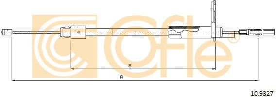 Cable Pull, parking brake 10.9327