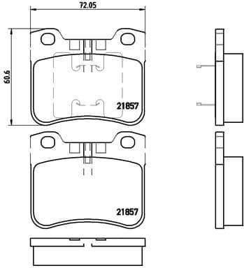 Brake Pad Set, disc brake PRIME LINE P61059