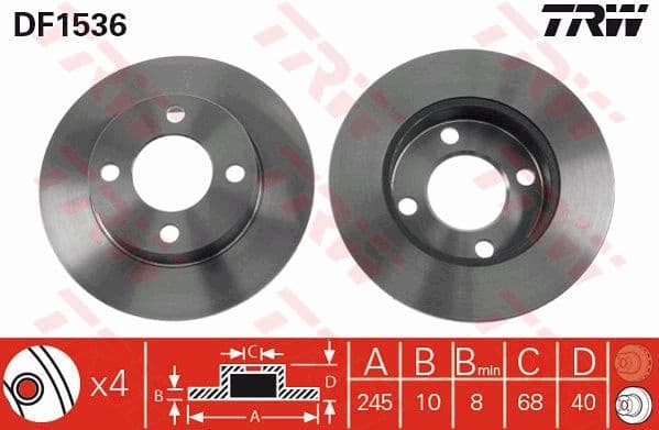 Brake Disc DF1536