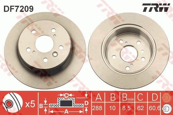 Brake Disc DF7209