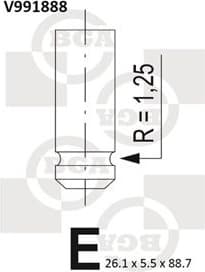 Valve exhaust V991888