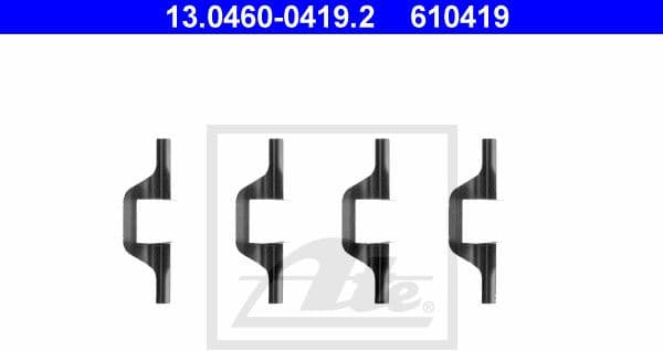Accessory Kit, disc brake pad 13.0460-0419.2