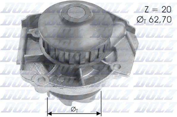 Water Pump, engine cooling S361