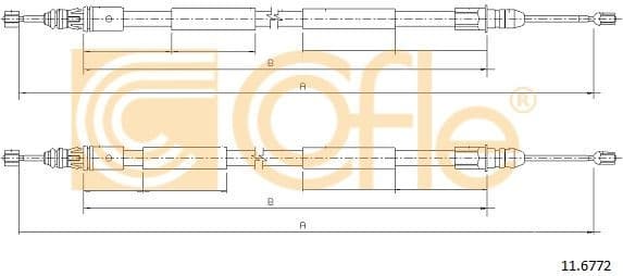 Cable Pull, parking brake 11.6772 - image 2