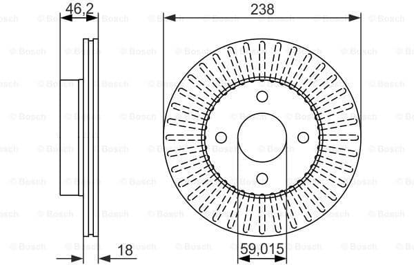 Brake Disc 0986479354 - image 2