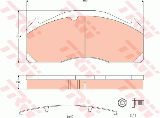 Brake Pad Set, disc brake GDB5085 - image 3