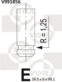 Valve exhaust V991856 - image 2