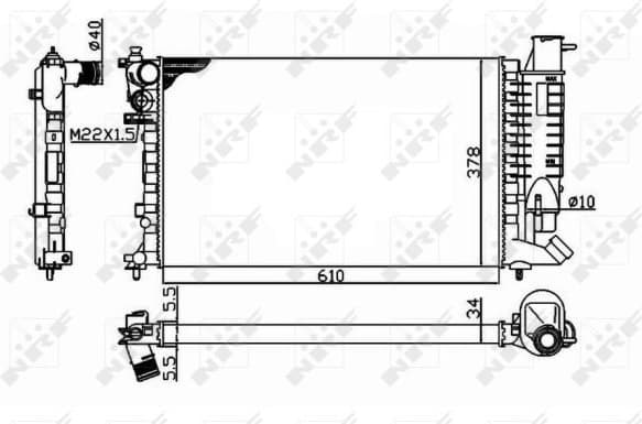 Radiator, engine cooling 58092 - image 2