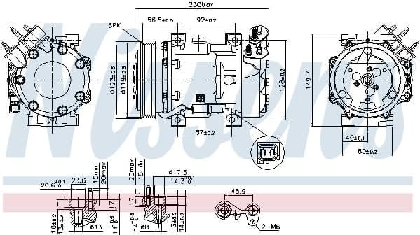 Compressor, air conditioning ** FIRST FIT ** 89076