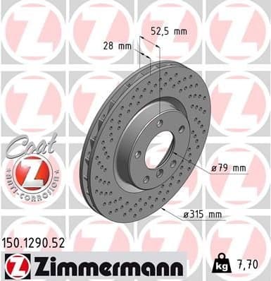 Brake Disc SPORT BRAKE DISC Z 150.1290.52