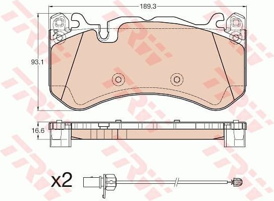 Brake Pad Set, disc brake GDB1977