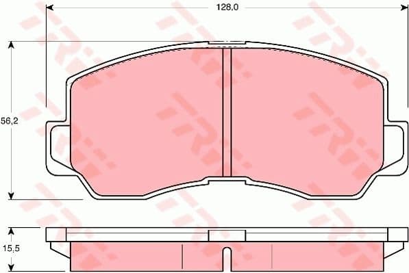 Brake Pad Set, disc brake GDB785