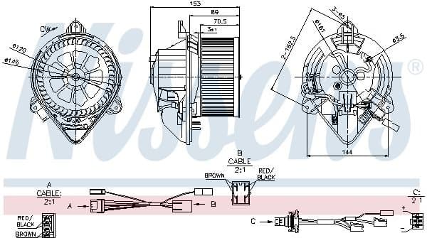 Interior Blower 87050