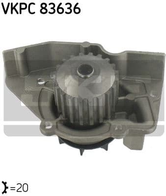 Water Pump, engine cooling VKPC 83636