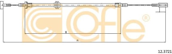 Cable Pull, parking brake 12.3721