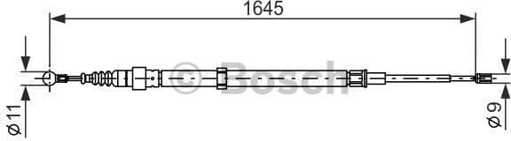Cable Pull, parking brake 1987482191 - image 2