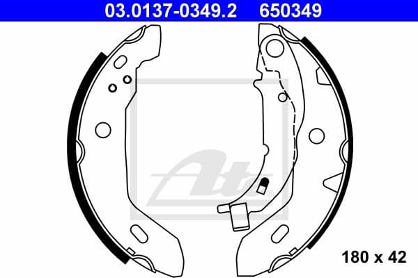 Brake Shoe Set 03.0137-0349.2