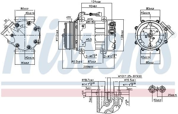 Compressor, air conditioning ** FIRST FIT ** 89347 - image 2