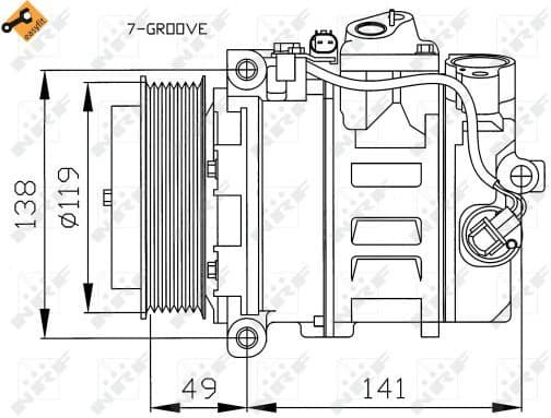 Compressor, air conditioning EASY FIT 32215