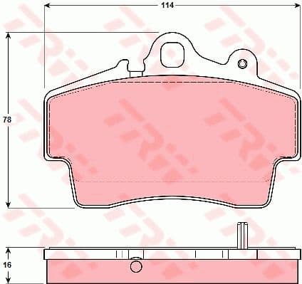 Brake Pad Set, disc brake GDB1394