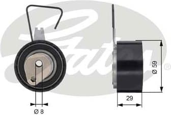 Tensioner Pulley, timing belt PowerGrip™ T43141