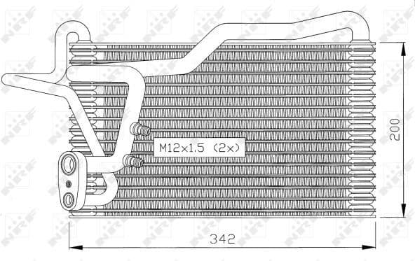 Evaporator, air conditioning 36036