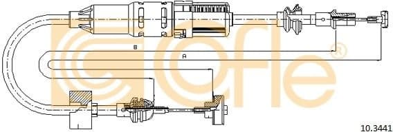 Cable Pull, clutch control 10.3441