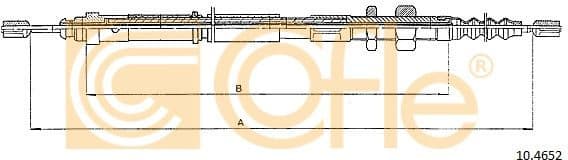 Cable Pull, parking brake 10.4652