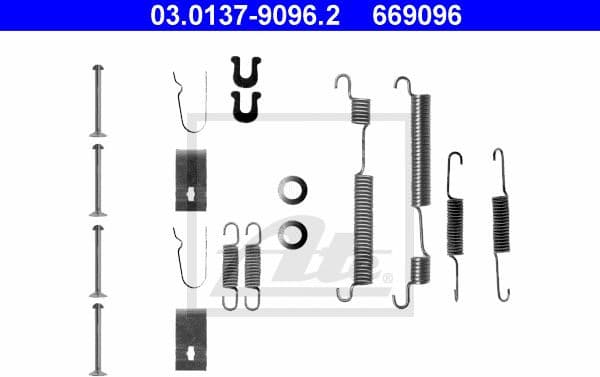 Accessory Kit, brake shoes 03.0137-9096.2