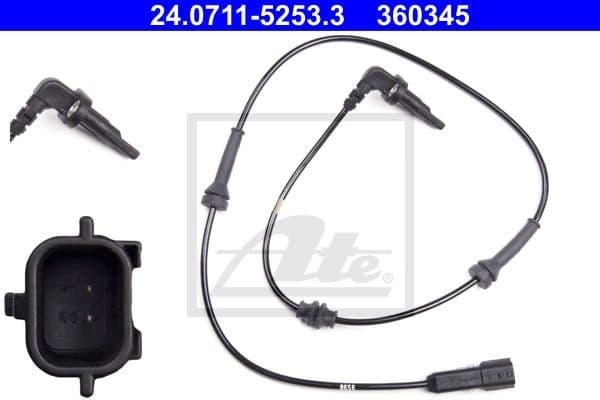 Sensor, wheel speed 24.0711-5253.3