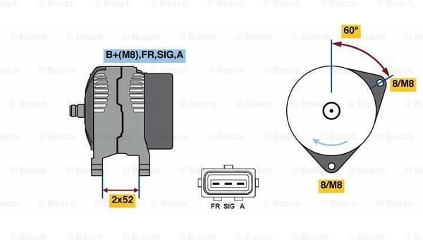 Alternator 0986081090