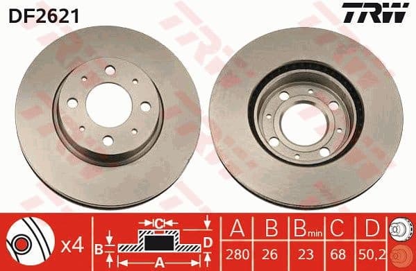 Brake Disc DF2621