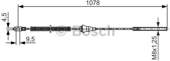 Cable Pull, parking brake 1987477310