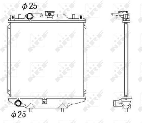 Radiator, engine cooling EASY FIT 507643