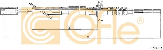 Cable Pull, clutch control 1402.2
