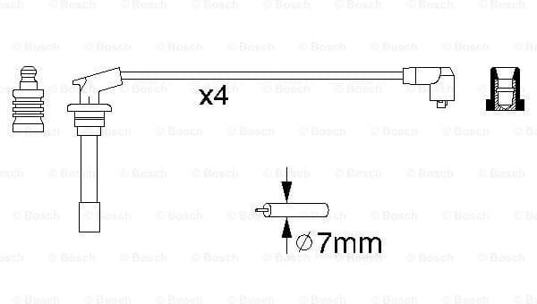 Ignition Cable Kit 0986356867 - image 5