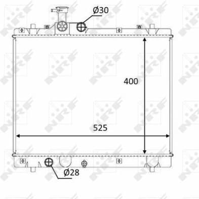 Radiator, engine cooling 58397