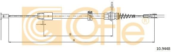 Cable Pull, parking brake 10.9448