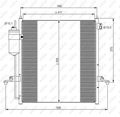 Condenser, air conditioning EASY FIT 35871