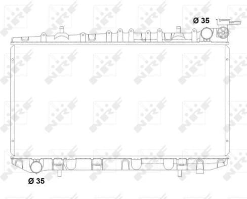 Radiator, engine cooling 503497