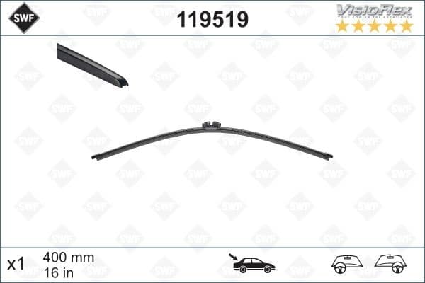 Wiper Blade DAS ORIGINAL REAR 119519