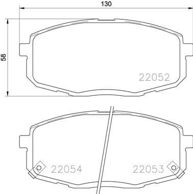 Brake Pad Set, disc brake PRIME LINE P30077