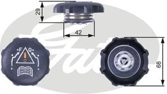 Cap, coolant tank RC239
