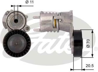 Belt Tensioner, V-ribbed belt DriveAlign™ T39117