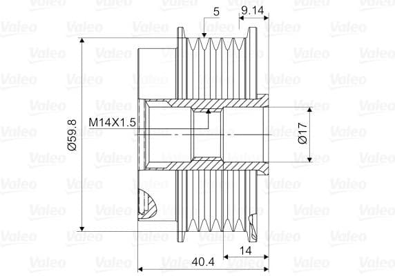Alternator Freewheel Clutch VALEO NEW SPARE PART 588115 - image 2